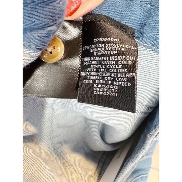 SANCTUARY Pants Size 22 / Size 22W NEW Soft Denim Cruiser Chino in Waverly Blue - Picture 7 of 8